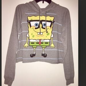 New Nickelodeon spongebob Graphic Hoodie Top vintage top sweater sweatshirt